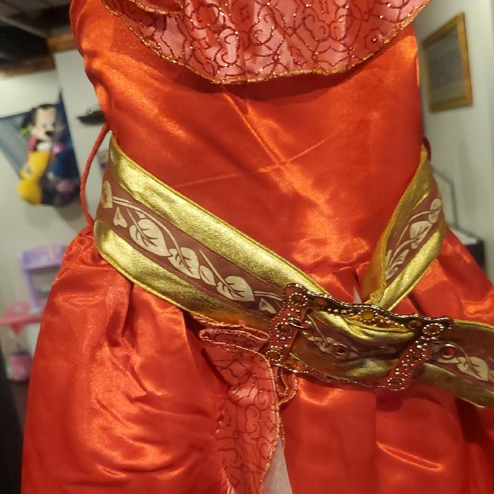 Kids Princess Costume Set - Red, Yellow, Green - Picture 4 of 7